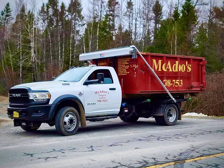 McAdoos dumpster truck